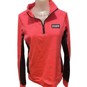 Victoria's Secret Hot Pink Ultimate 1/4 Zip size S